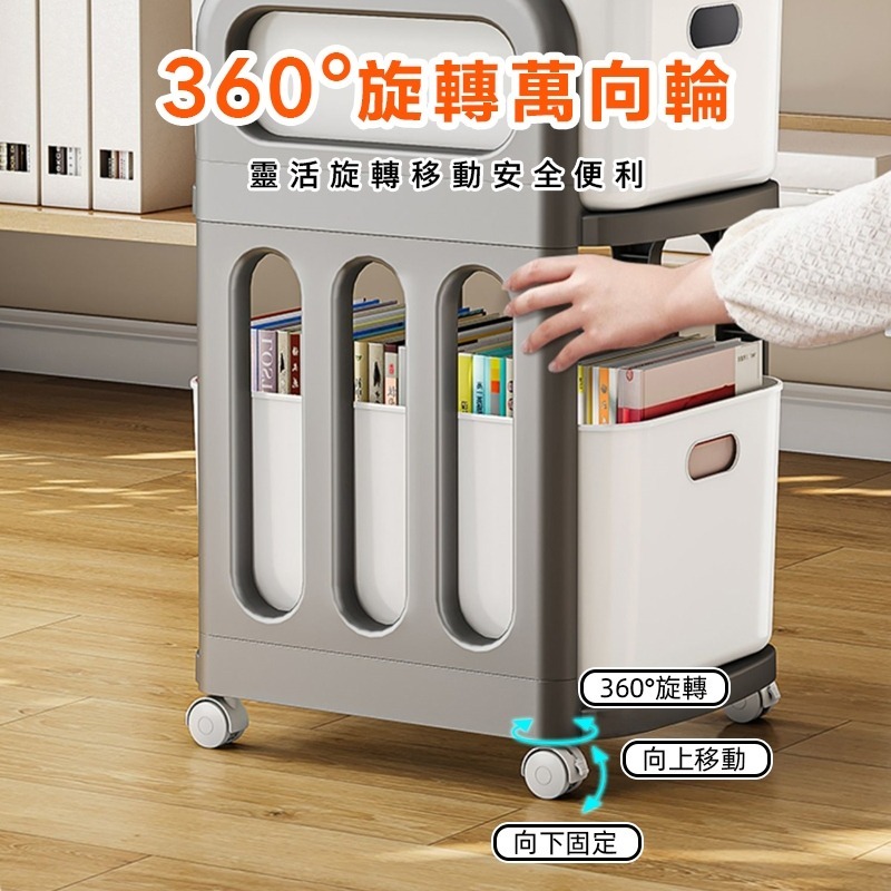 現貨快出【SGT】 抽屜收納櫃 推車收納 書包置物架 桌上收納 滾輪收納架 桌下櫃 收納盒 收納推車-細節圖2