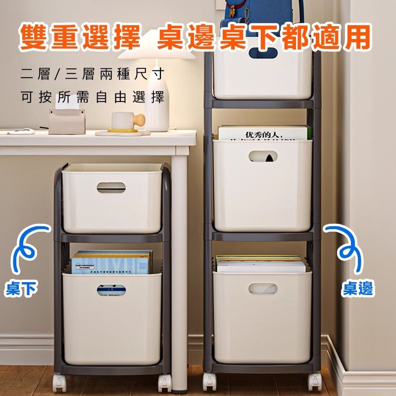 現貨快出【SGT】 抽屜收納櫃 推車收納 書包置物架 桌上收納 滾輪收納架 桌下櫃 收納盒 收納推車-細節圖4