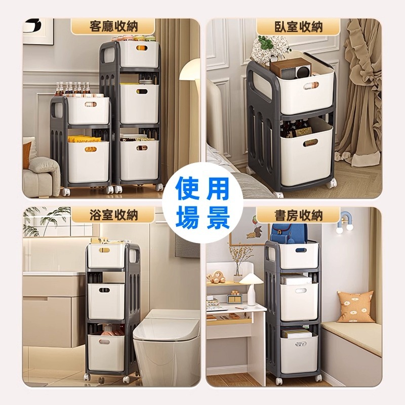 現貨快出【SGT】 抽屜收納櫃 推車收納 書包置物架 桌上收納 滾輪收納架 桌下櫃 收納盒 收納推車-細節圖8