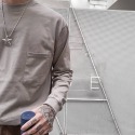 🔥現貨 韓國 純棉 復古 水洗 口袋 長T  羅紋袖 長袖T桖 寬鬆 落肩 OVERSIZE-規格圖11