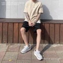 【B.Y】 🔥現貨 完美 古著 水洗 五分TEE 五分袖  短袖T桖 寬鬆 落肩 OVERSIZE-規格圖11