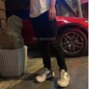 【B.Y】🔥現貨 完美 九分 彈力褲 上寬下窄 男女同款 九分褲 高磅 彈力 九分黑褲修身 休閒長褲 長褲-規格圖9