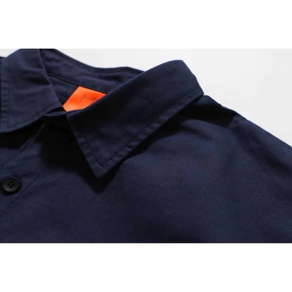 【B.Y】🔥 日系 復古 硬版 高磅 工裝 襯衫 工作襯衫  工裝襯衫 軍裝 男生長袖襯衫-細節圖8