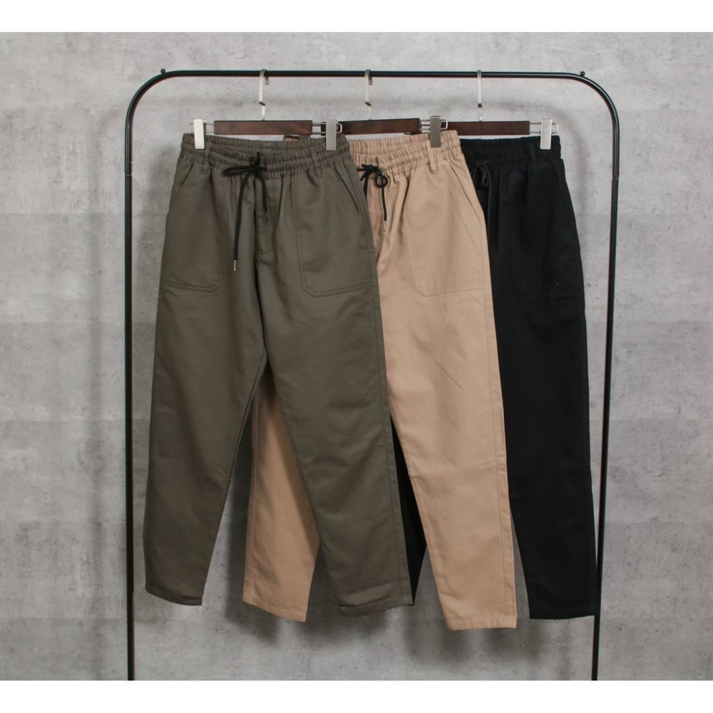 【B.Y】🔥本季最強 微寬 直筒 工作褲 軍裝褲 素面  百搭 上寬下窄-細節圖8