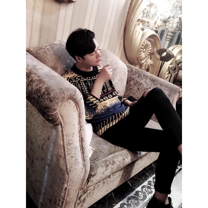 【B.Y】🔥主推 暗黑刀割 九分不修邊牛仔褲🇰🇷高磅 超彈力 不修邊 修腿刀割 破壞黑牛仔褲 黑色破褲 破褲-細節圖7