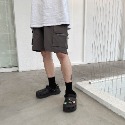 【B.Y】尼龍 拉鍊款 工作短褲 多口袋   工裝短褲 工作褲 休閒短褲-規格圖11