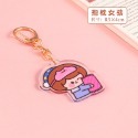 ✨eeshop✨【台灣現貨】卡通壓克力鑰匙扣 包包背包掛飾 吊飾 鑰匙圈-規格圖6