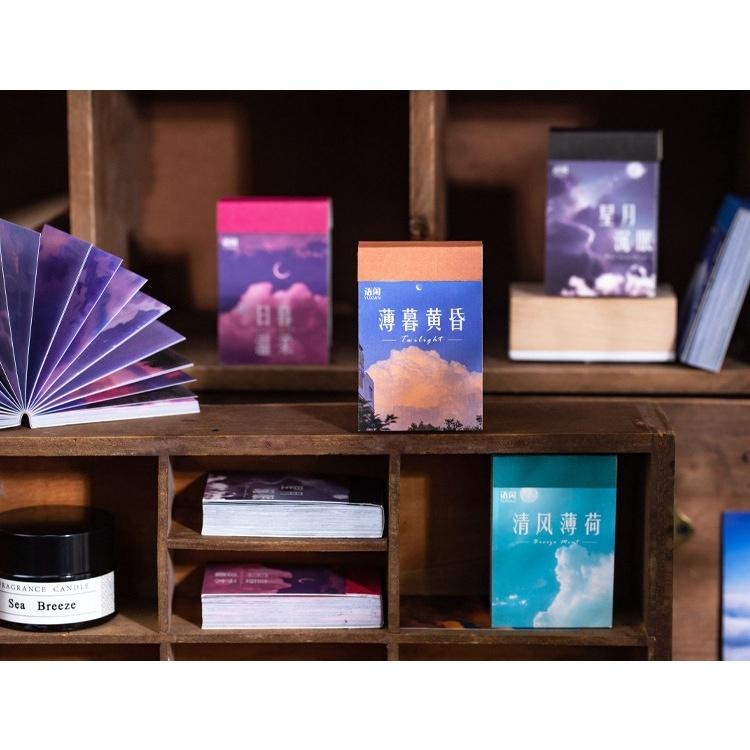 ✨eeshop✨【台灣現貨】ins風 天空之島系列 和紙貼紙本 手帳裝飾素材-細節圖2