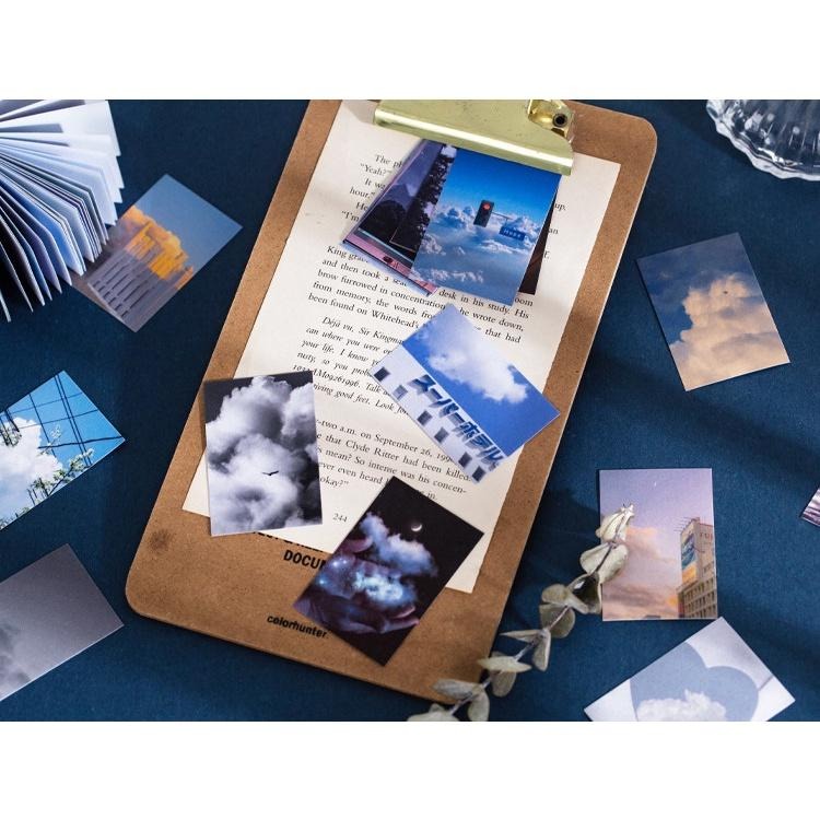 ✨eeshop✨【台灣現貨】ins風 天空之島系列 和紙貼紙本 手帳裝飾素材-細節圖3