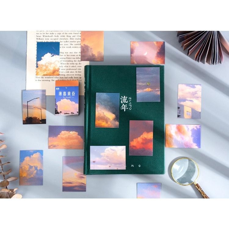 ✨eeshop✨【台灣現貨】ins風 天空之島系列 和紙貼紙本 手帳裝飾素材-細節圖4