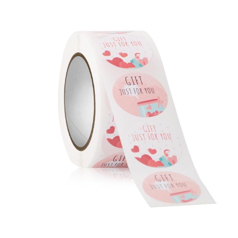 ✨eeshop✨【台灣現貨】贈品小圓貼 diy裝飾封口貼 500貼-細節圖3