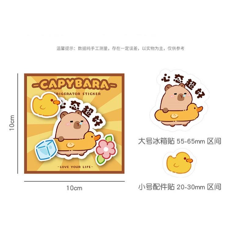 ✨eeshop✨【台灣現貨】可愛水豚君冰箱貼 磁吸貼 磁鐵-細節圖8