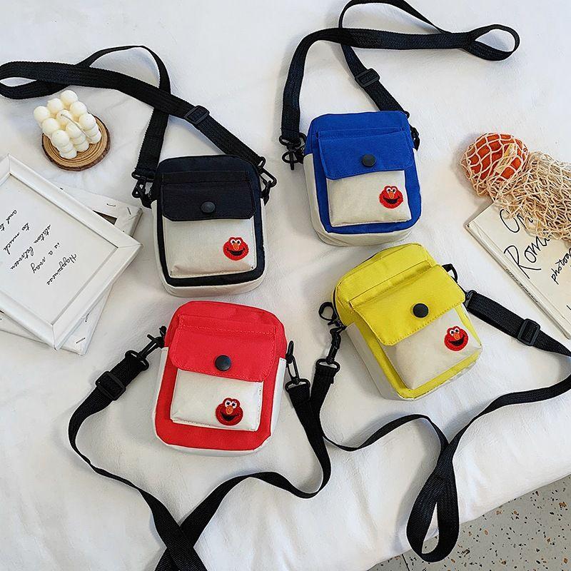 🎀 e家雜貨 🎀【台灣現貨】可愛卡通帆布小包 單肩側肩包-細節圖7