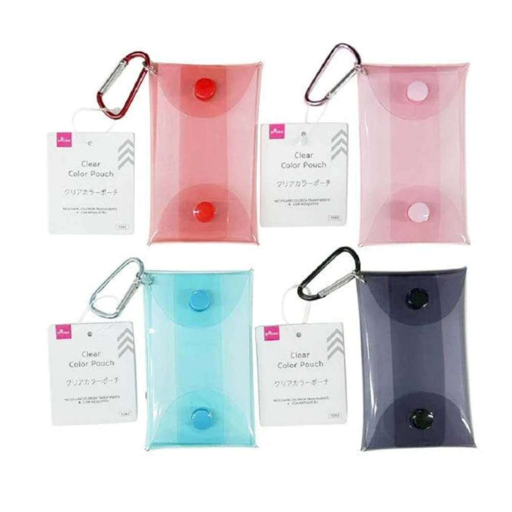 JP 推活 附扣環的透明小物收納袋 小痛包 收納袋 透明收納袋 推し活-細節圖2