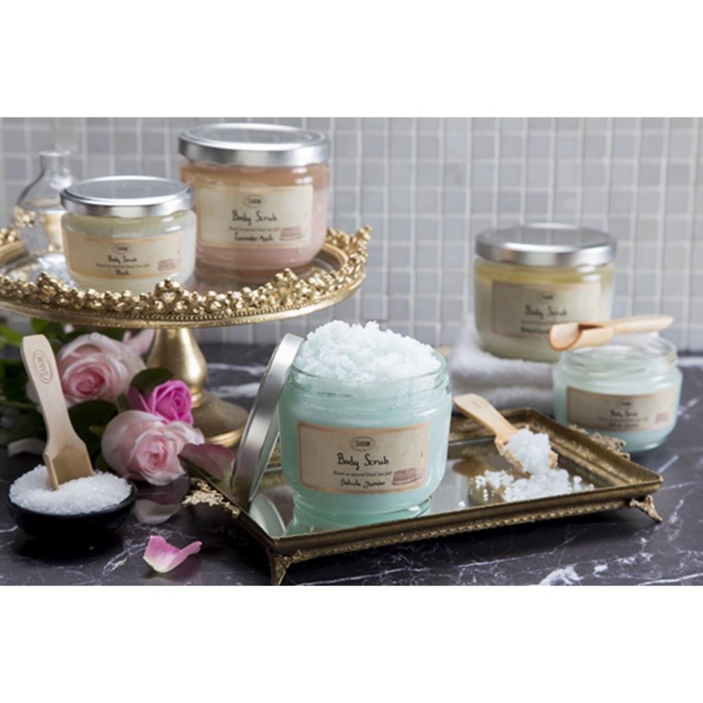 SABON｜磨砂膏600g 贈送木勺 綠玫瑰 經典 白茶 茉莉花語 玫瑰茶語 ｜來自以色列的頂級香氛保養品-細節圖2