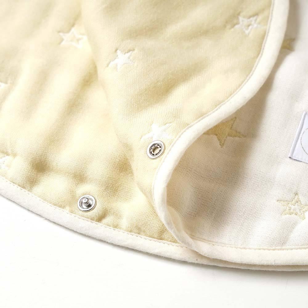 日本 10mois 六層紗 防踢被 0-3歲 星星 日本製-細節圖3