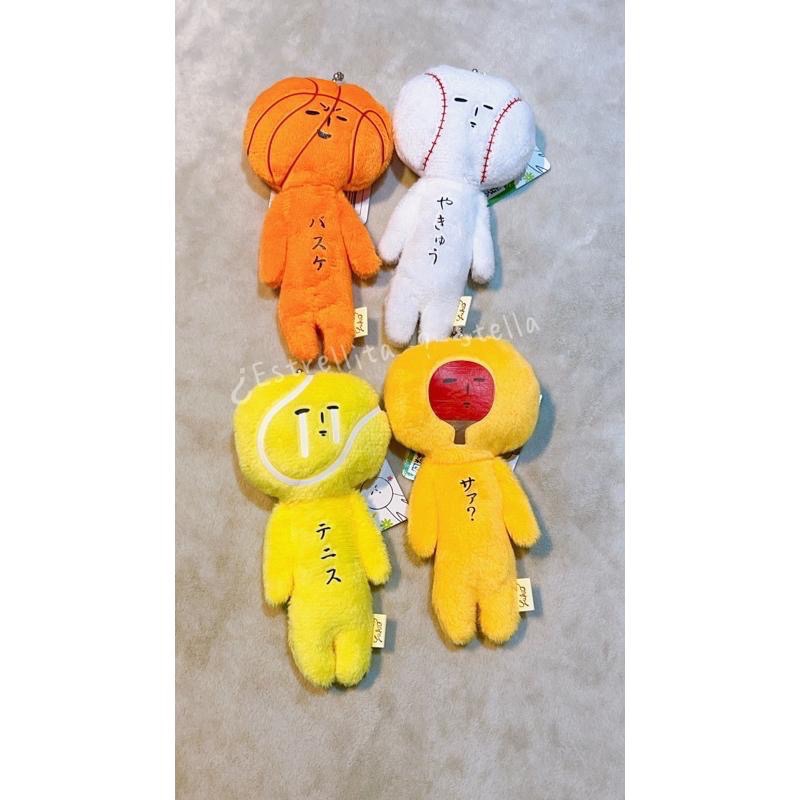 日本 (部活) YUKIO 醜娃 絨毛娃娃 吊飾 鑰匙圈 掛飾 籃球 宅男 桌球 棒球 橄欖球 網球 足球 體育娃娃-細節圖2