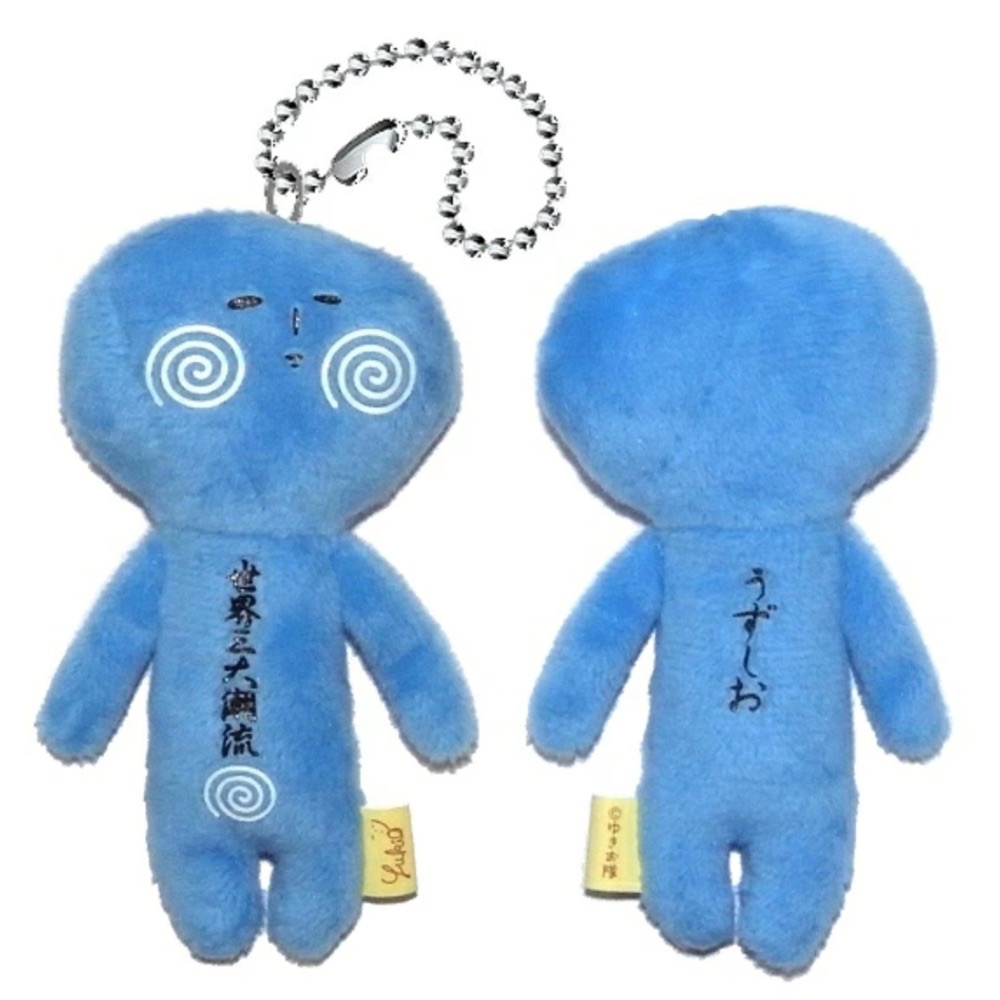 日本 (四國) 地域限定 YUKIO  ゆきお 醜娃 絨毛娃娃 吊飾 鑰匙圈 烏龍麵 橘子 鳴門 明石章魚 坂本龍馬-規格圖7