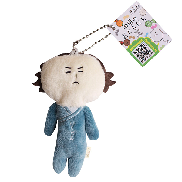 日本 (四國) 地域限定 YUKIO  ゆきお 醜娃 絨毛娃娃 吊飾 鑰匙圈 烏龍麵 橘子 鳴門 明石章魚 坂本龍馬-規格圖7