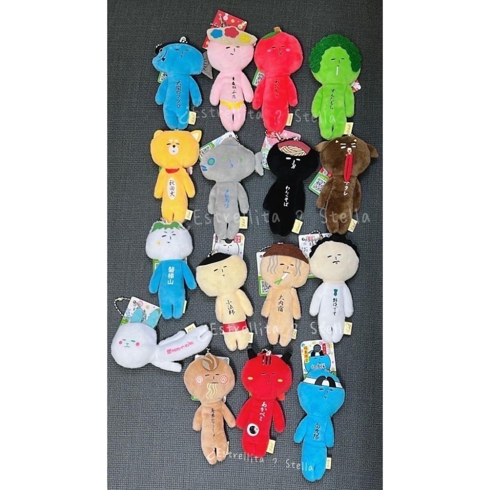 日本 (東北) 地域限定 YUKIO 醜娃 吊飾 鑰匙圈 青森 宮城 秋田犬 睡魔 大間鮪魚 牛舌 大內宿 伊達政宗-細節圖4