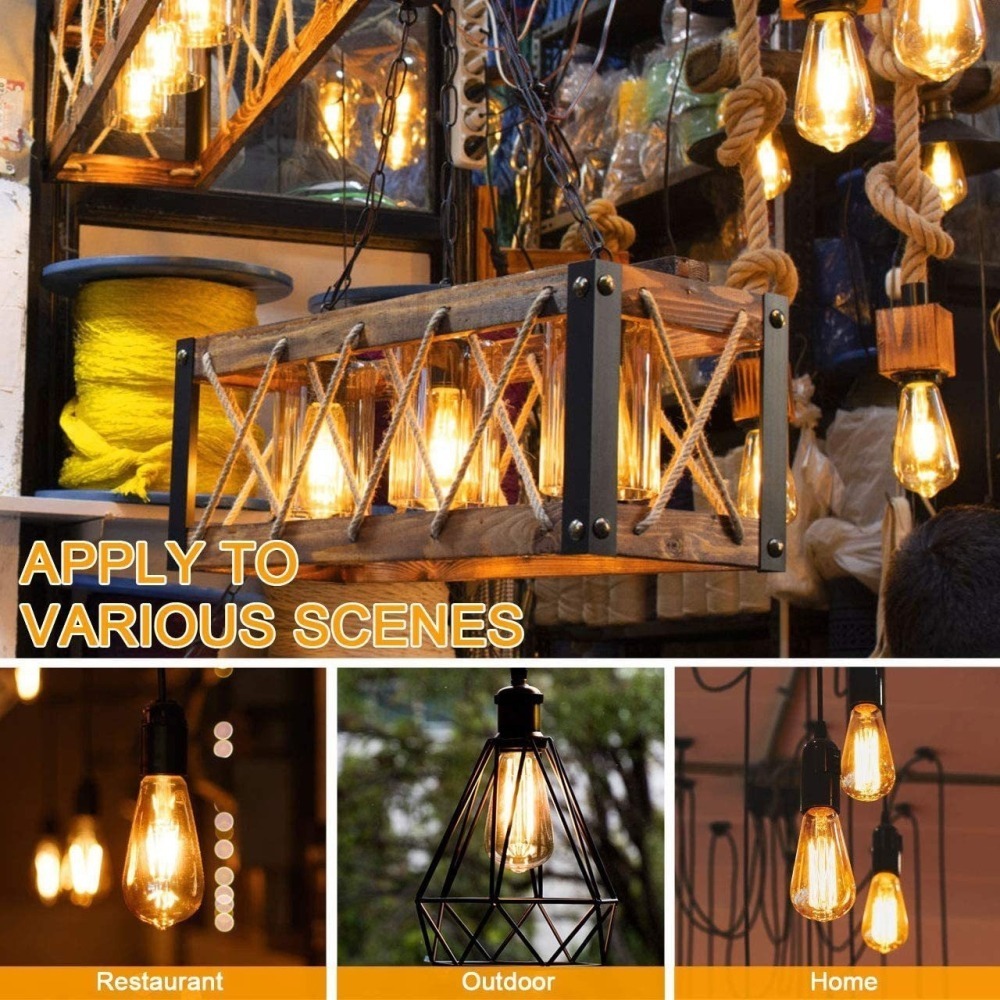 ★就仕好★ LED愛迪生燈泡 E27燈頭 4W  類鎢絲燈泡 復古工業風燈泡 餐廳燈泡 氛圍燈泡 咖啡店燈泡-細節圖3