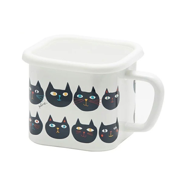 《現貨》日本製 - Plune北歐風方形琺瑯保鮮盒 (附蓋)-細節圖8