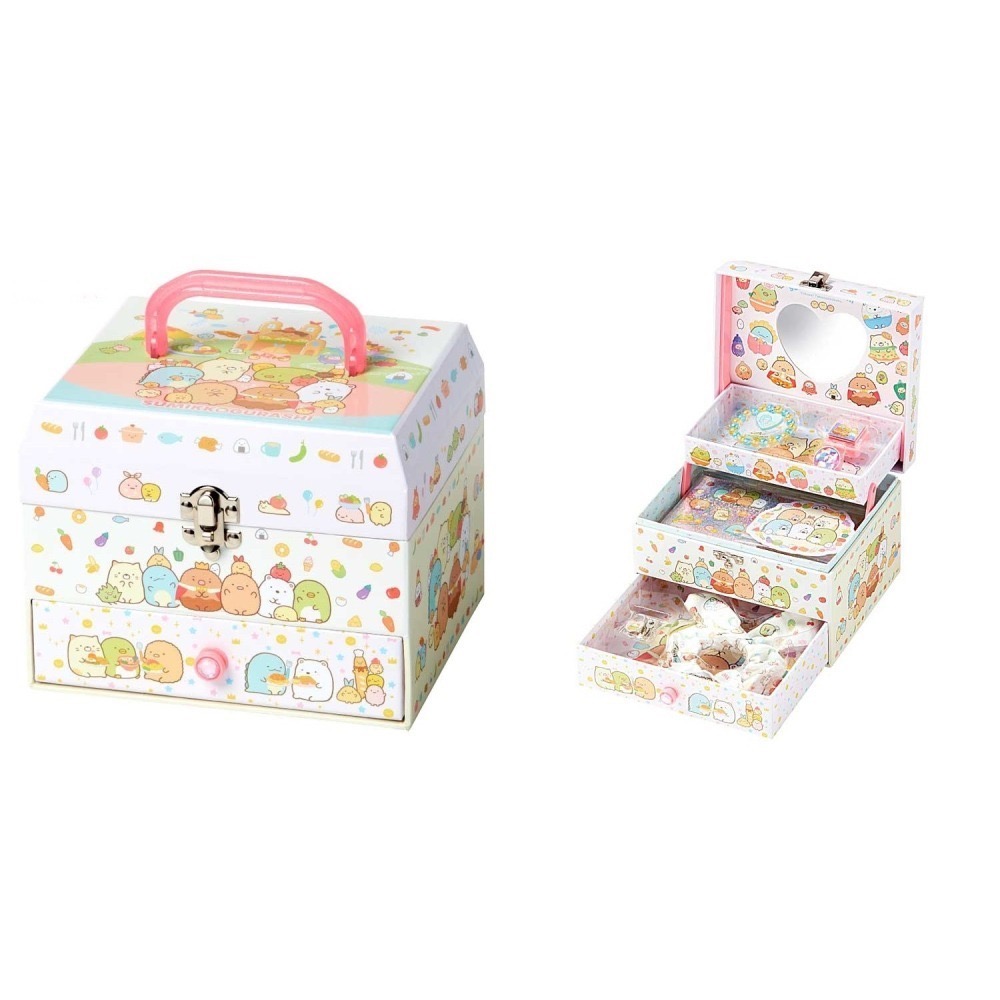 《預購》日本 -  迪士尼公主 / 三麗鷗 / 角落生物 多功能收納盒 文具盒 化妝盒 首飾盒-細節圖6