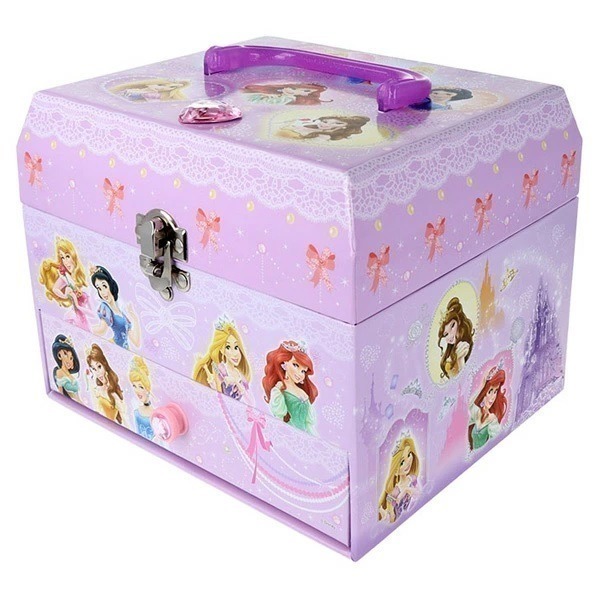 《現貨》日本 -  迪士尼公主 / 三麗鷗 多功能收納盒 文具盒 化妝盒 首飾盒-細節圖4