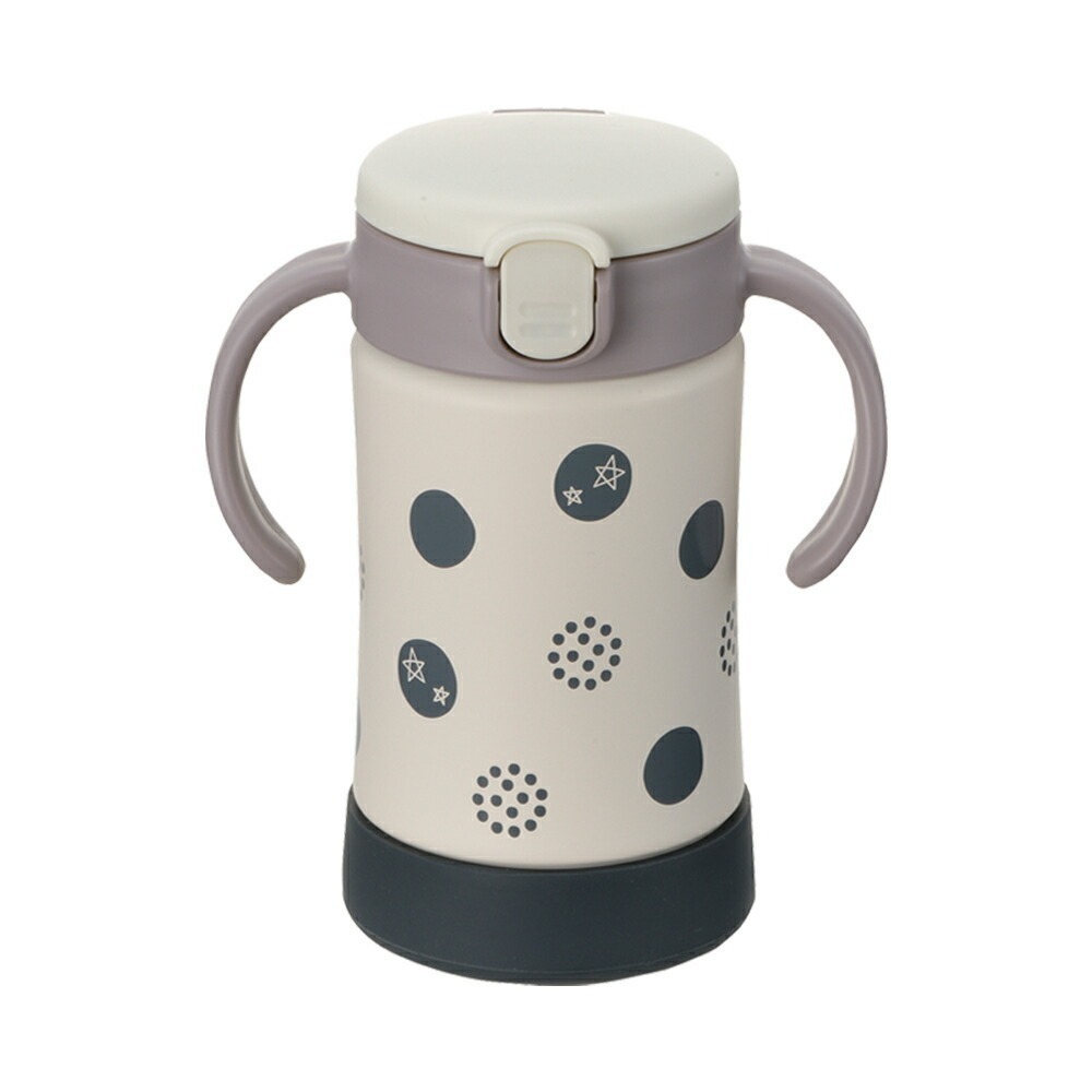 《現貨》日本 - Richell 不銹鋼吸管水壺 保冷/保溫 ( 狗狗 / 圓點星星 )-細節圖3