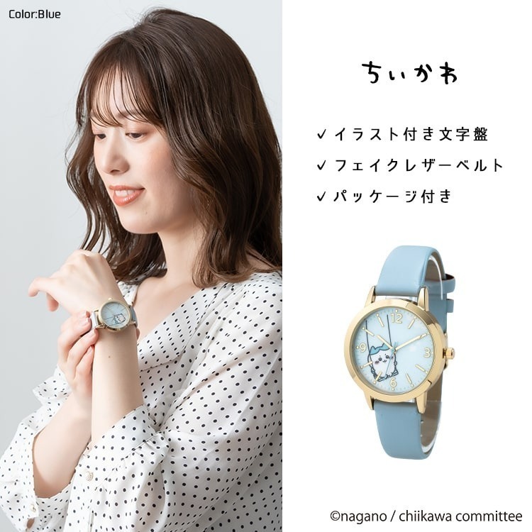 《現貨》日本 - chiikawa 吉伊卡哇 時尚合成皮革手錶-細節圖8