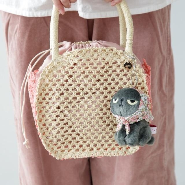 《預購》日本 - Angry Machiko 花柄圍巾鑰匙圈-細節圖7