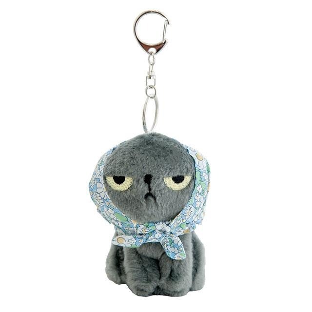 《預購》日本 - Angry Machiko 花柄圍巾鑰匙圈-細節圖8