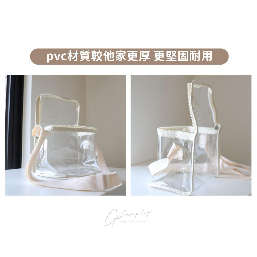 GoGraphy｜現貨｜韓風兒童透明單肩斜跨包 果凍包 沙灘包 PVC防水包 媽媽包-細節圖6