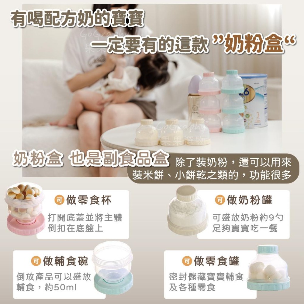 奶粉盒 奶粉罐 奶粉分裝罐 奶粉分裝盒 奶粉分裝 奶粉儲存罐 零食罐 奶粉定量分裝罐  分裝奶粉罐｜Gography-細節圖2