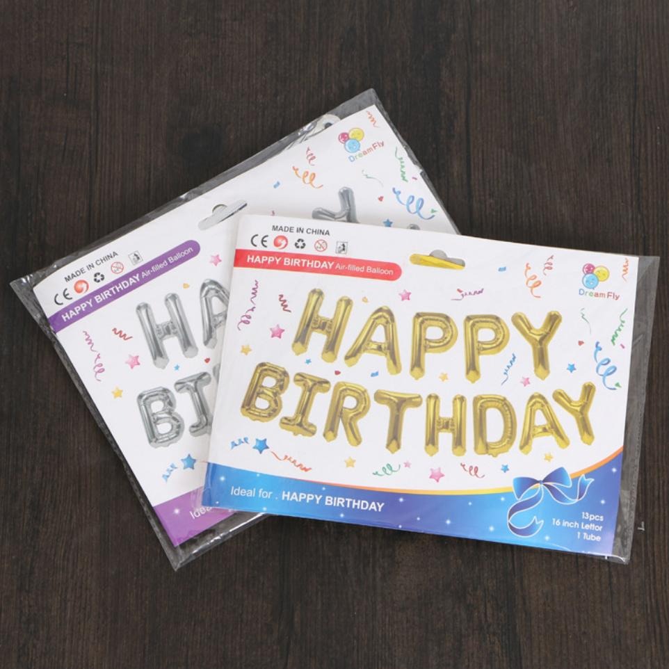 現貨｜16寸 HBD生日快樂 氣球派對 派對佈置 生日氣球 求婚 告白 生日派對 慶生 氣球佈置 派對｜Gography-細節圖6