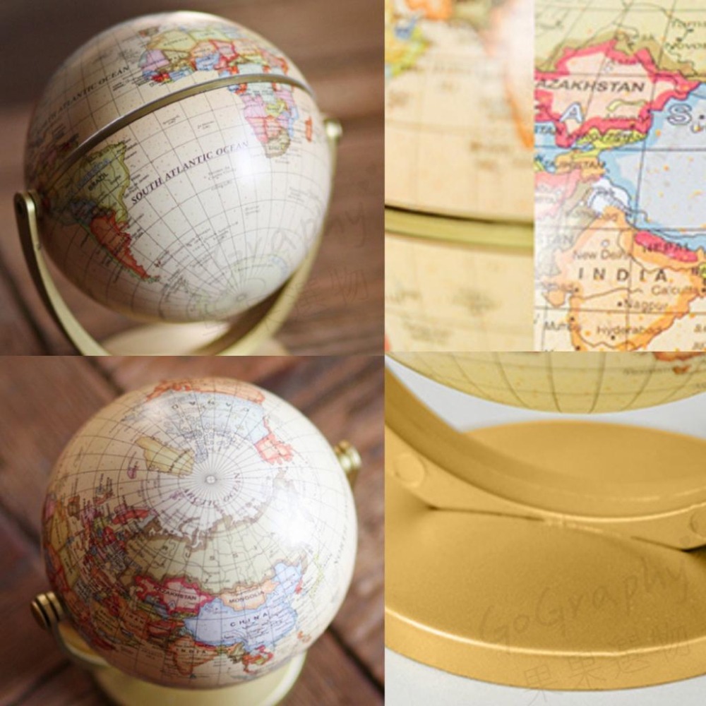 現貨 快速出貨｜抓周道具 抓周 地球儀 旅遊家 導遊 仿古地球儀 兒童早教 360度地球儀 木質地球儀｜Gography-細節圖3