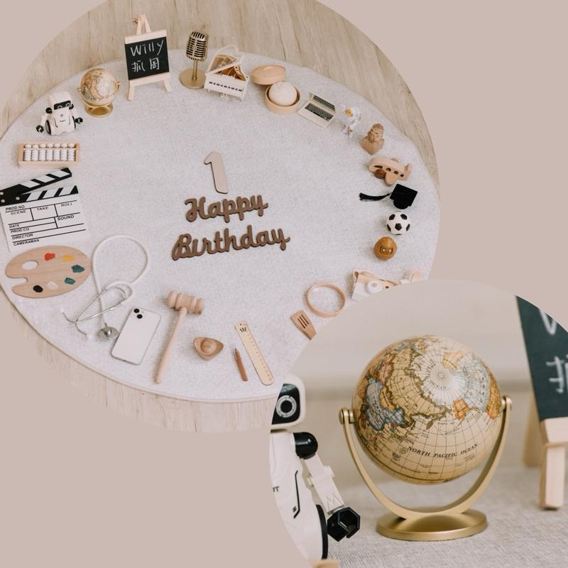 現貨 快速出貨｜抓周道具 抓周 地球儀 旅遊家 導遊 仿古地球儀 兒童早教 360度地球儀 木質地球儀｜Gography-細節圖9