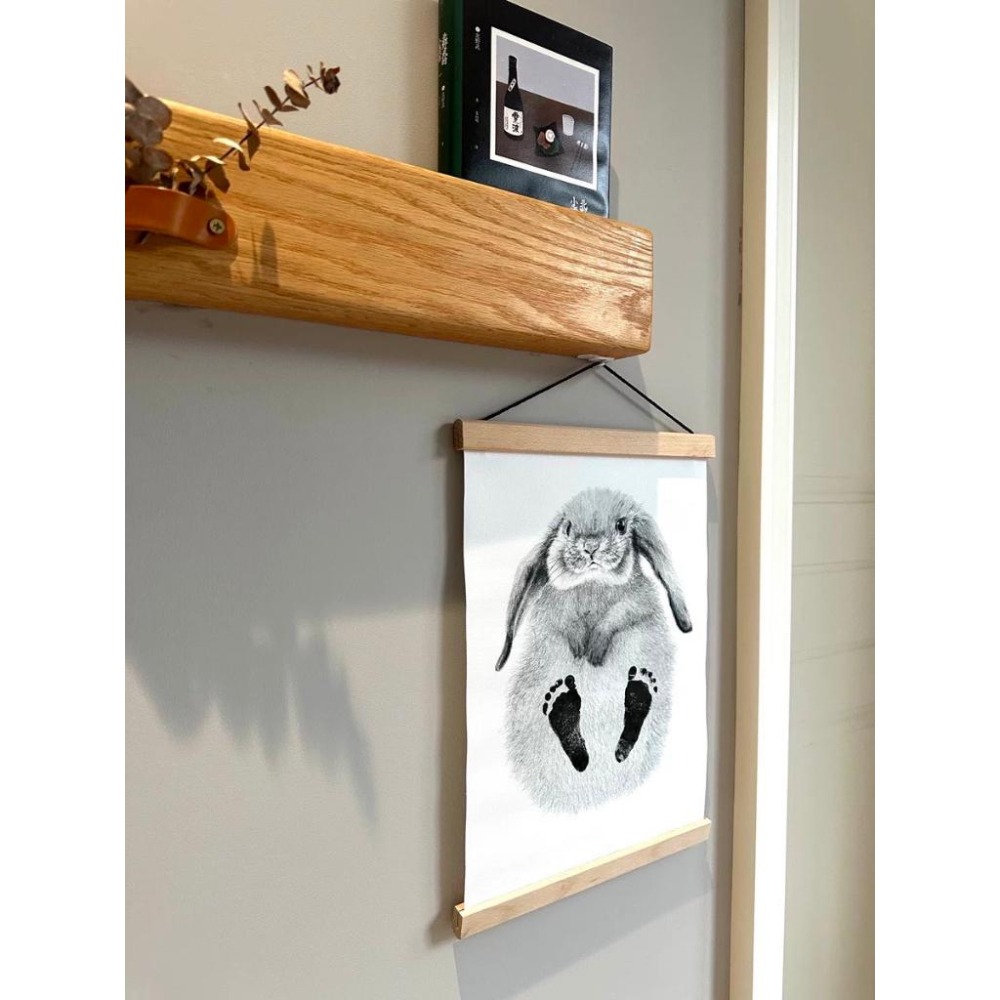 現貨｜腳印紀念掛畫 生肖 腳印掛畫 抓周 週歲紀念 兔寶 龍寶 滿月紀念 腳印DIY 抓周儀式 滿月禮｜GoGraphy-細節圖7