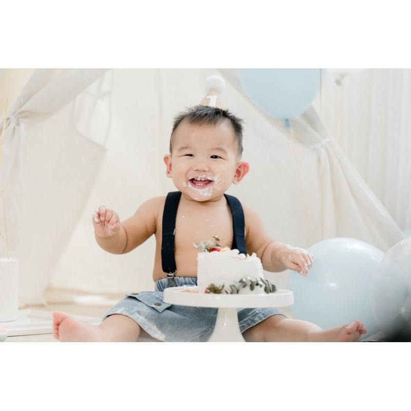 現貨｜生日帽 1歲生日帽 派對帽 cake smash抓周 周歲 派對 慶生 寶寶帽 麻布生日帽｜GoGraphy-細節圖4