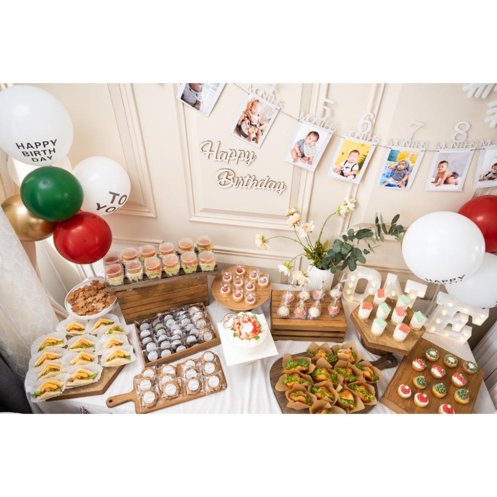 現貨｜周歲相片掛旗 生日相片拉旗 生日派對 周歲 慶生 1~12 個月相片 寶寶相框 派對佈置｜GoGraphy-細節圖3