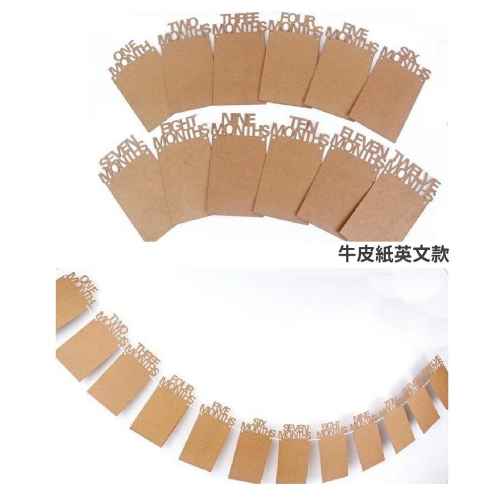 現貨｜周歲相片掛旗 生日相片拉旗 生日派對 周歲 慶生 1~12 個月相片 寶寶相框 派對佈置｜GoGraphy-細節圖6