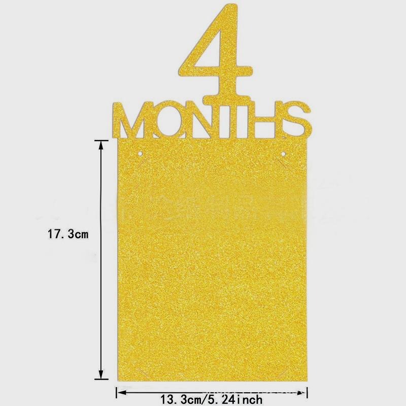 現貨｜周歲相片掛旗 生日相片拉旗 生日派對 周歲 慶生 1~12 個月相片 寶寶相框 派對佈置｜GoGraphy-細節圖8