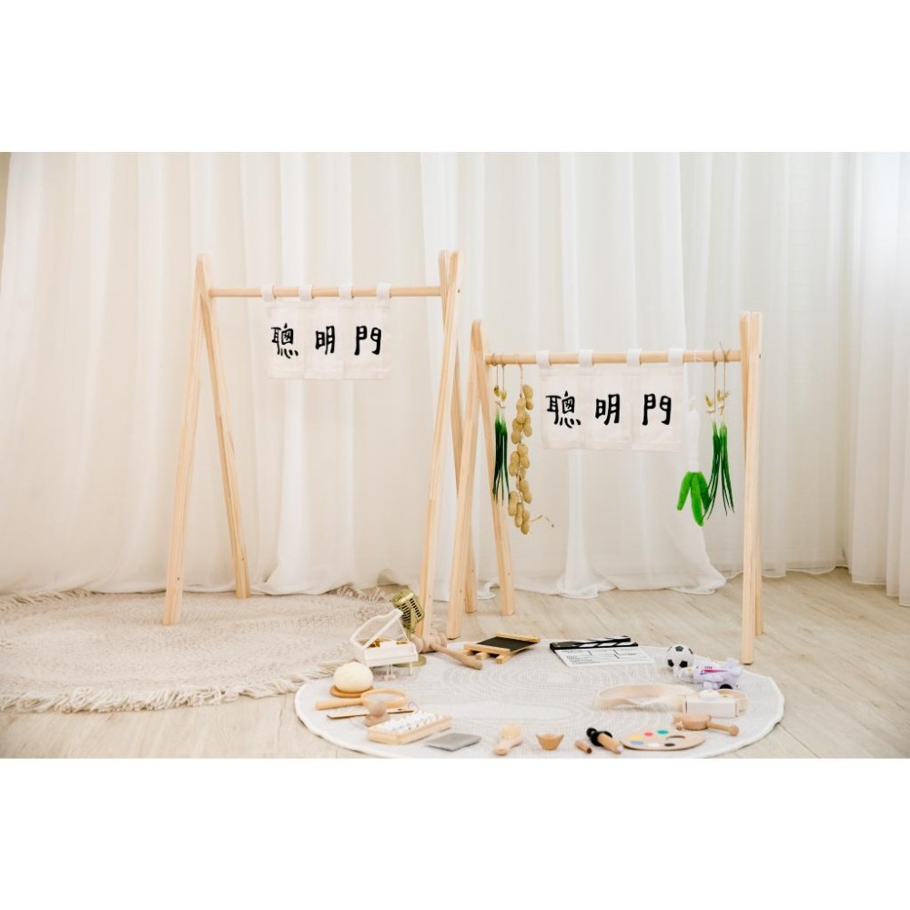 現貨｜聰明門布簾 客製化商品 抓周道具 抓周儀式 寶寶抓周 布簾 生日派對 寶寶周歲 抓周 布條 亞麻｜GoGraphy-細節圖7