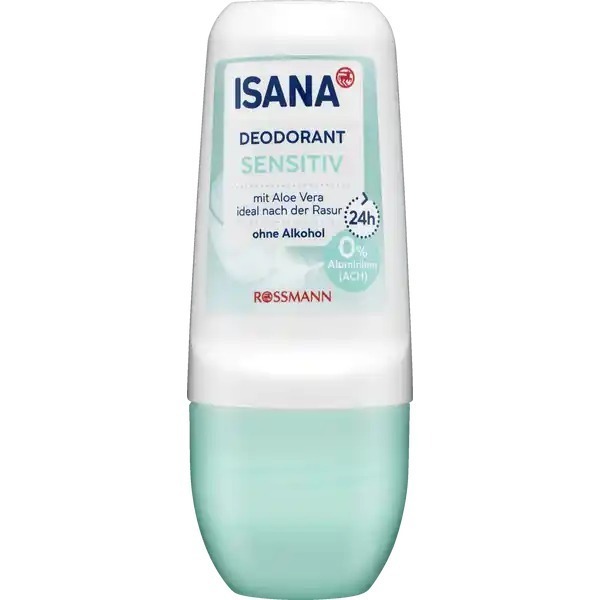 台灣現貨 德國 RossMann ISANA 體香滾珠 五合一 花香 清新 加倍清新 敏感 超敏感 止汗劑 滾珠瓶-細節圖6