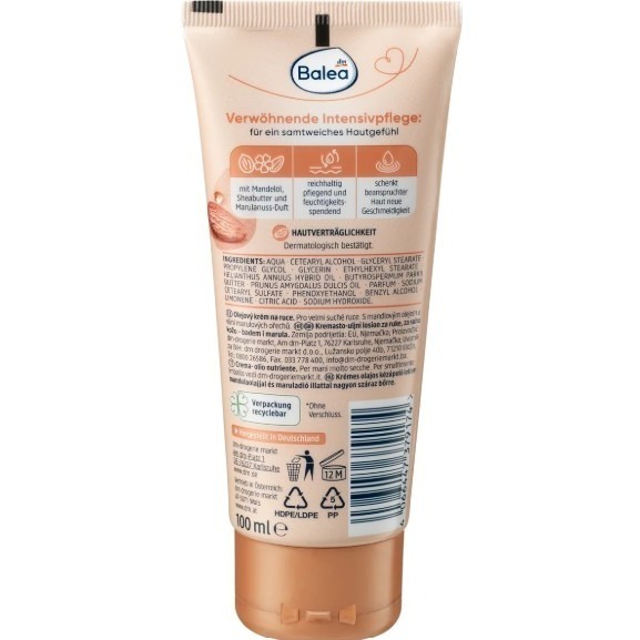 台灣現貨 德國 Balea 護手霜 身體乳 潤膚乳 香水身體乳 保養 保濕 滋潤 滋養-細節圖3