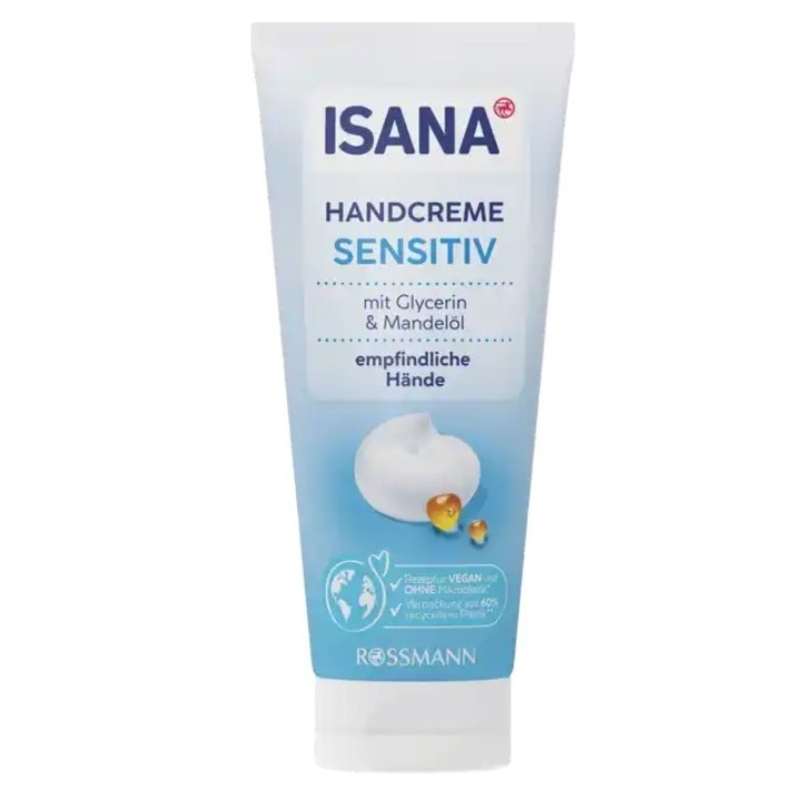 台灣現貨 德國 RossMann ISANA 護手霜 洋甘菊 蘆薈 乳木果 溫和 保養 保濕 滋潤 快速吸收 100ml-規格圖5
