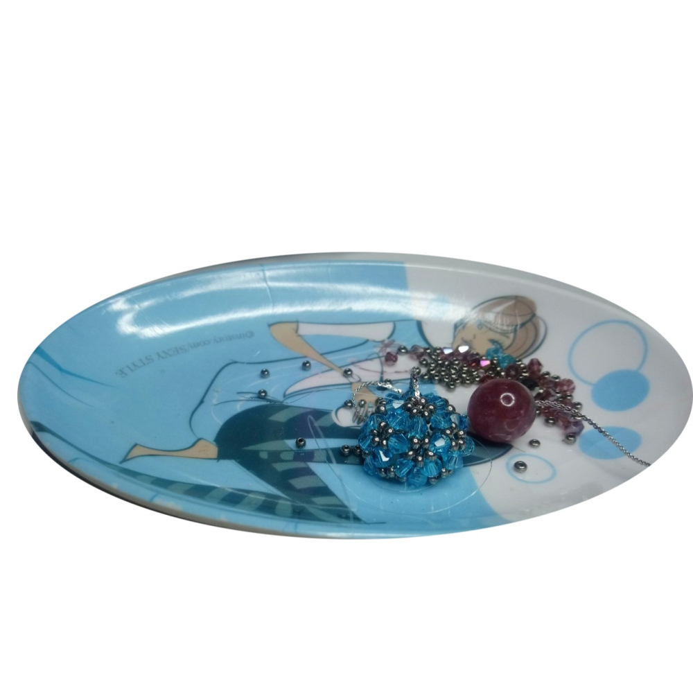 ㊣TiBi手趣㊣礦石系列吊墜項鍊＞防過敏不銹鋼鈦鋼鎖骨閃光鍊佐內天然紫碧璽14.5MM+圓球圓珠外水鑽串珠19.5MM-細節圖2