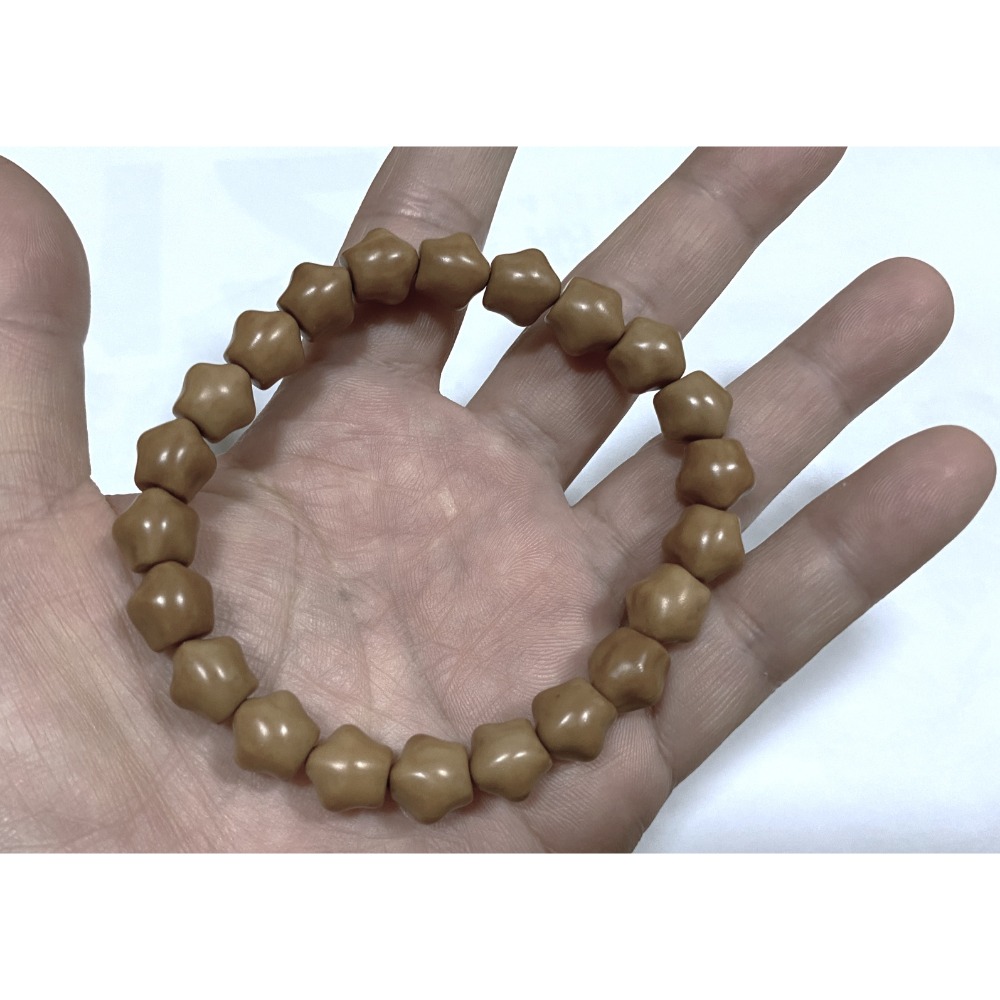 天然猴頭木星星款素串手串10mm+