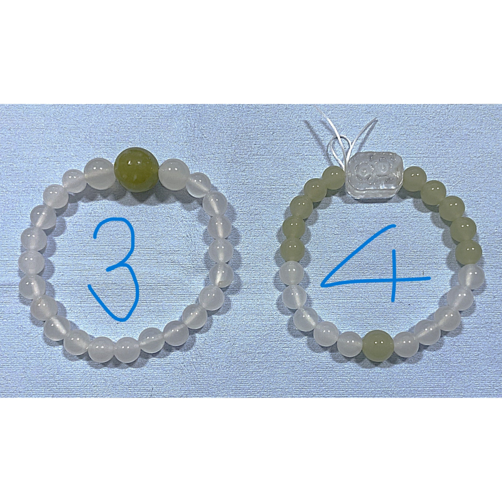 ㊣TiBi手趣㊣◆情牽水晶時刻舒心◆天然白水晶如意雕花貔貅瑪瑙碳酸鹽質玉紫水晶岫玉簡單設計款mm+手圍16-17cm-細節圖3