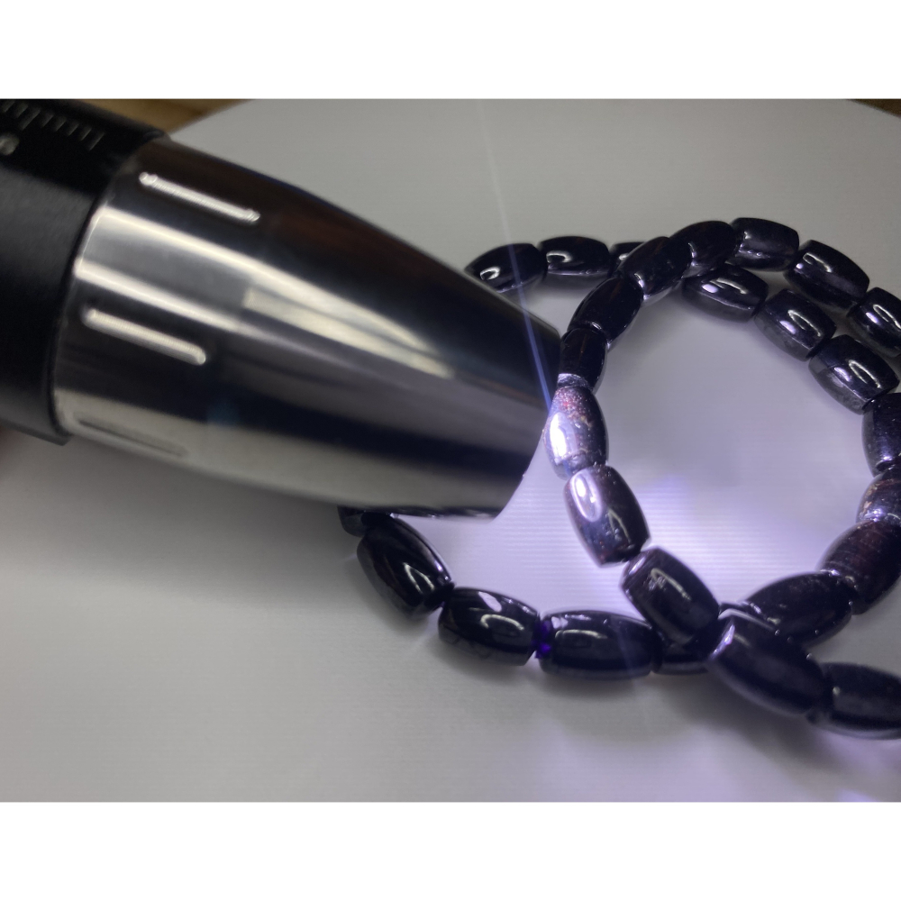 ㊣TiBi手趣㊣◆情牽水晶時刻舒心◆天然鐵蘇紀石鐵杉石鐵舒俱徠筒珠6.5mm+手圍16cm-細節圖3